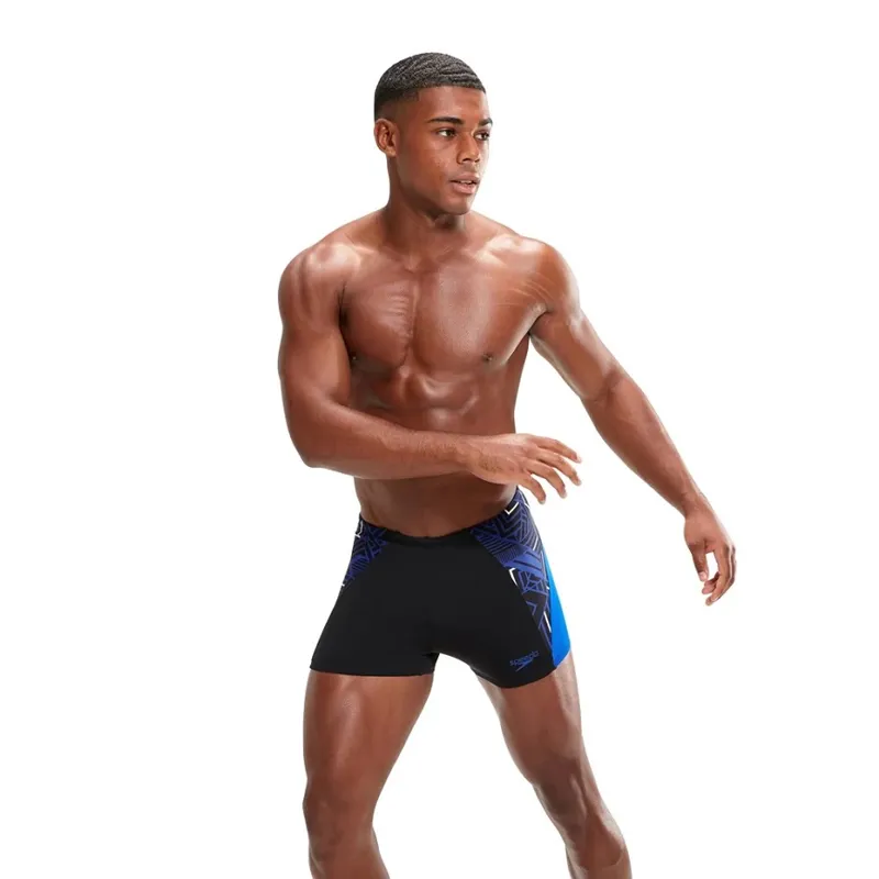 Speedo Men's ECO Endurance+ Splice Jammer Black/Blue/White-6